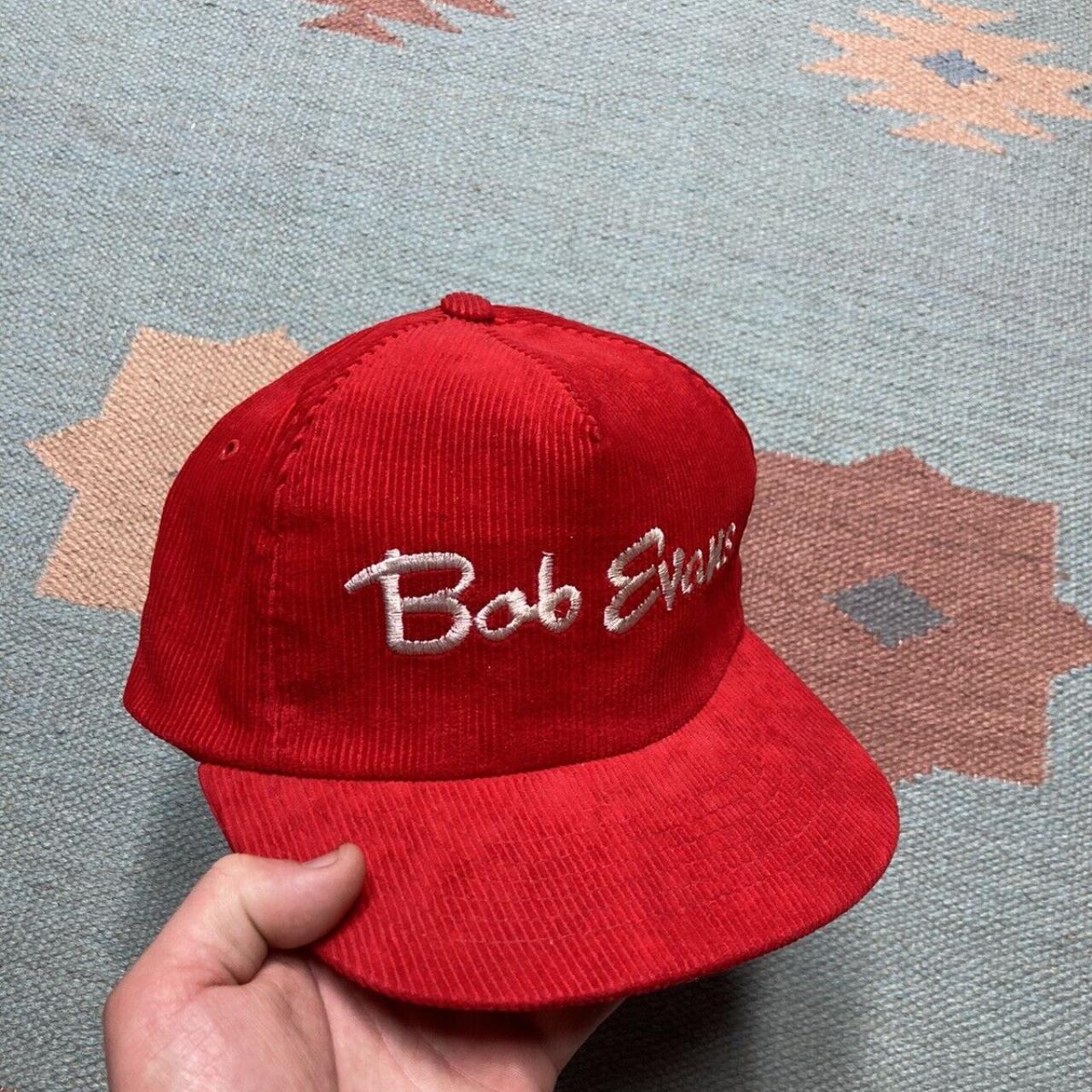 Vintage Corduroy SnapBack Hat Cap Bob Evans... - Depop