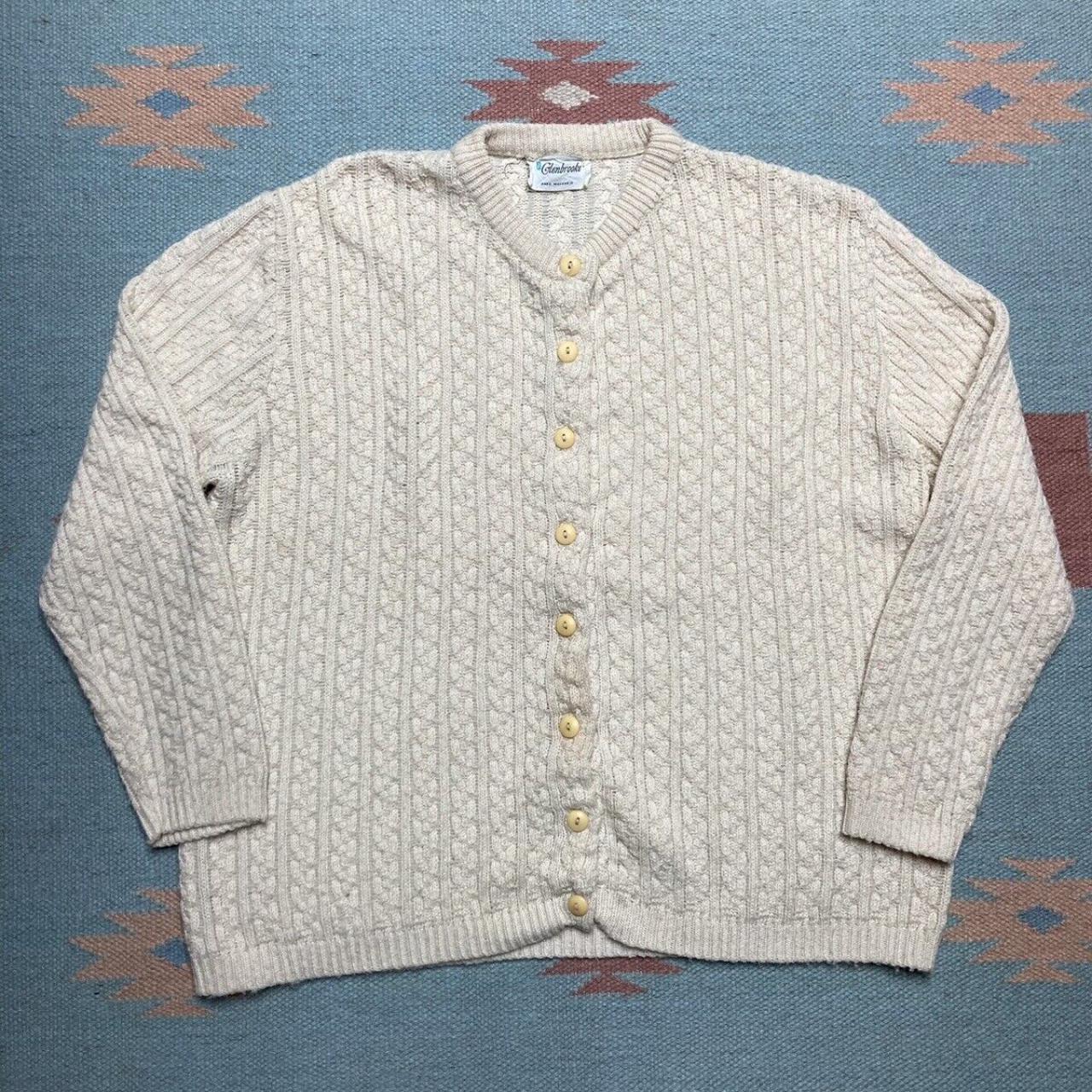 Vintage 1950s 60s Penney's knit sweater glenbrooke... - Depop