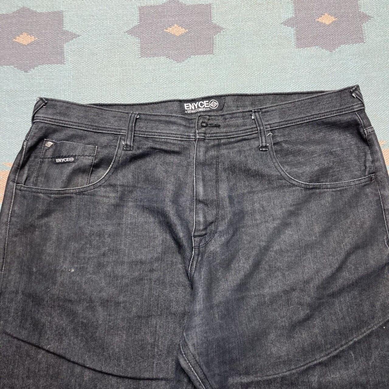 Vintage y2k super baggy jeans enyce wide leg black | Depop