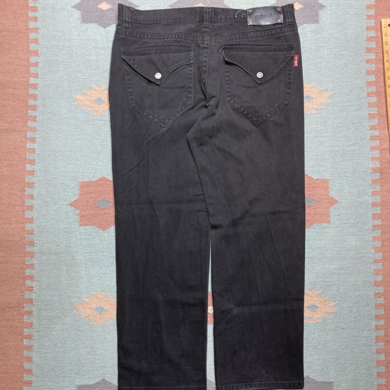 Vtg y2k baggy jeans pelle pelle black goth grunge | Depop