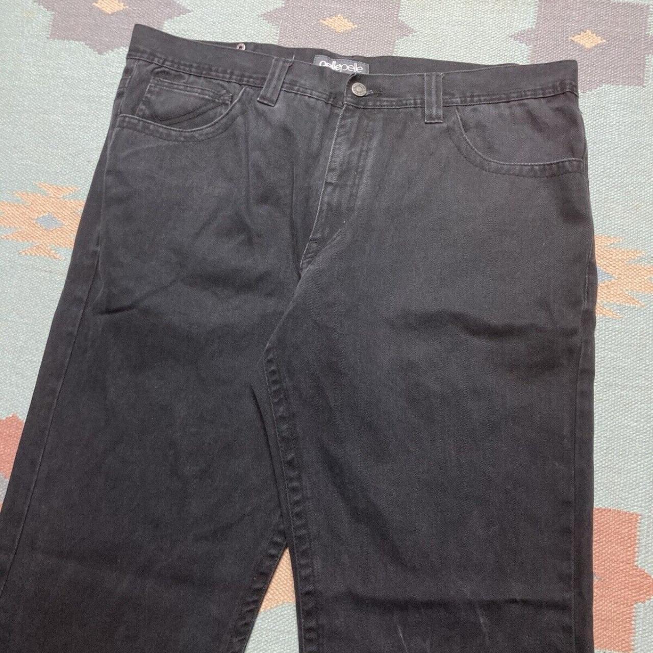 Vtg y2k baggy jeans pelle pelle black goth grunge | Depop