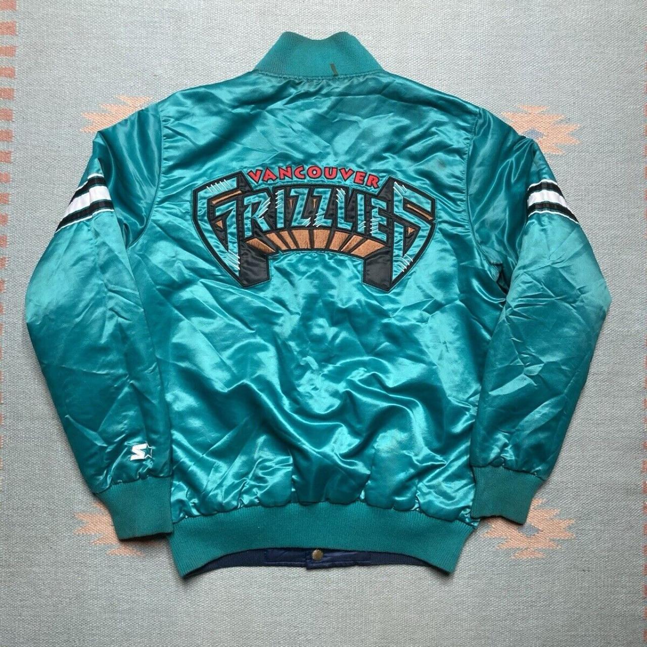 Vintage starter satin jacket Vancouver Grizzlies... Depop