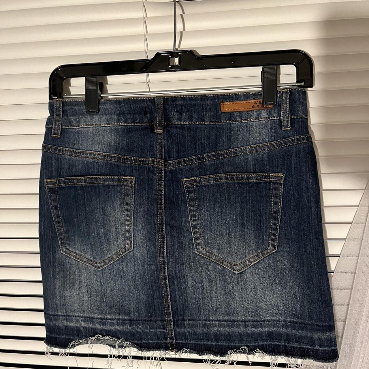 cutest dollhouse washed jean skirt size3!! super... Depop