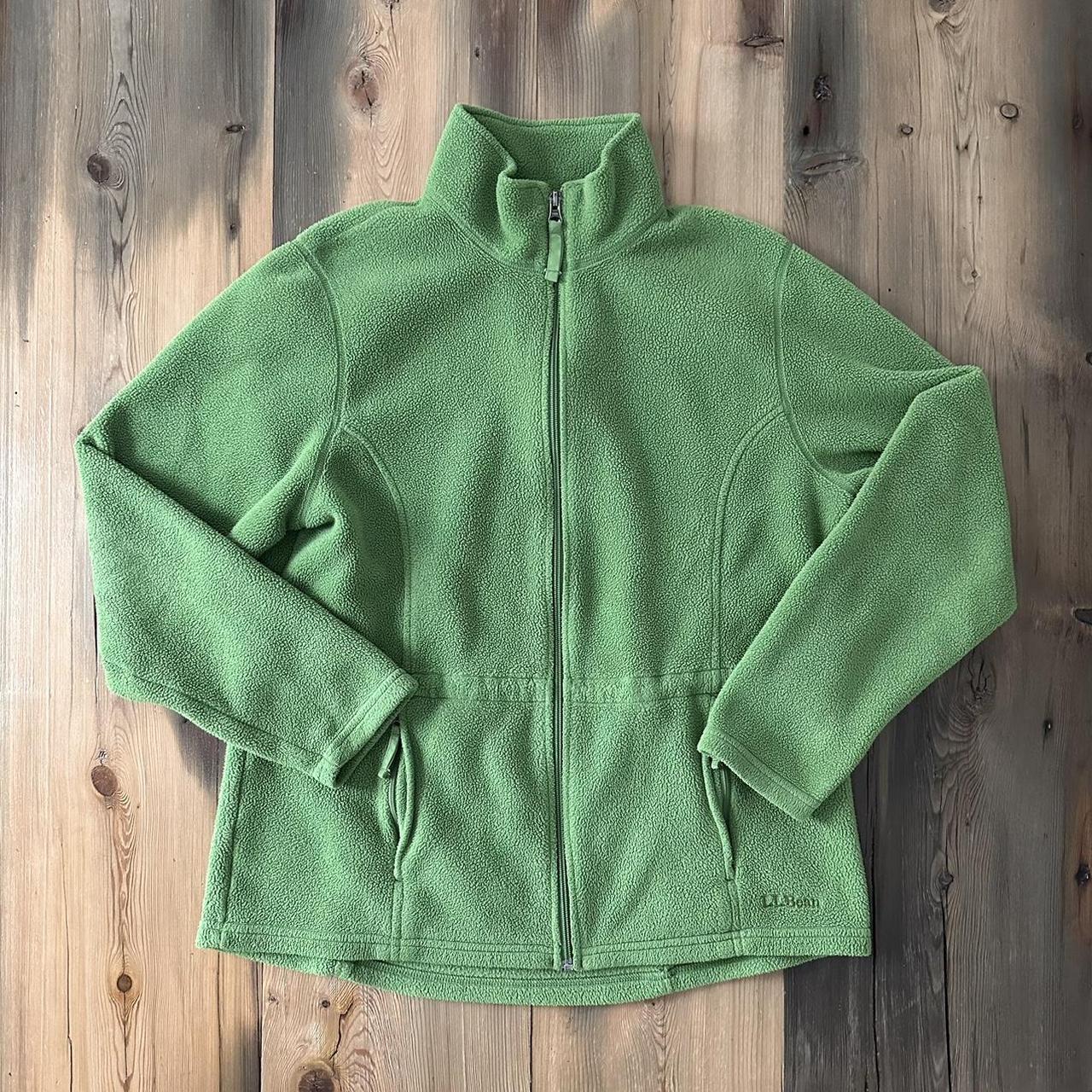 Vintage Green L.L. Bean Fleece Measurement: Pit... - Depop