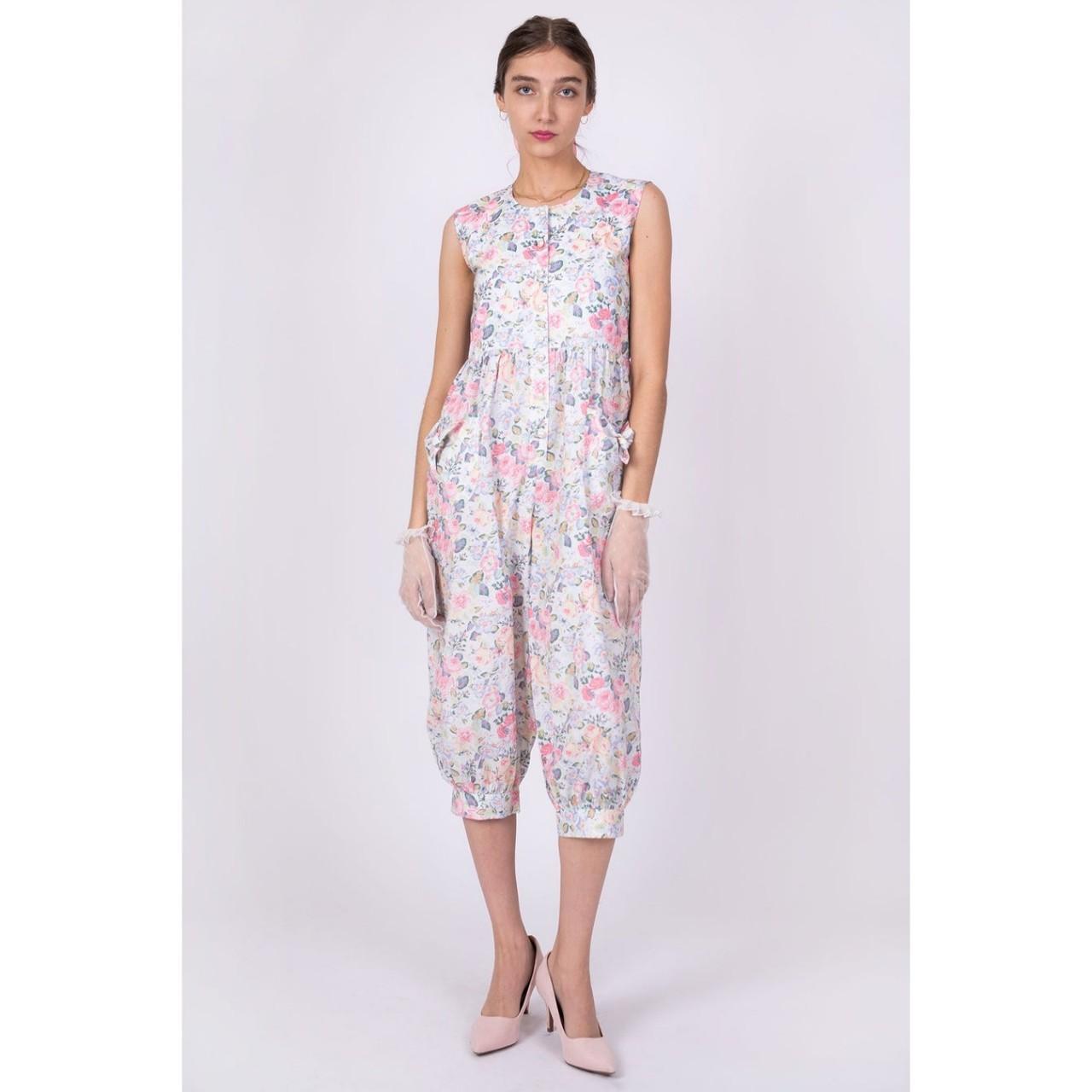 BATSHEVA x Laura Ashley tie jumpsuit in quartet... Depop