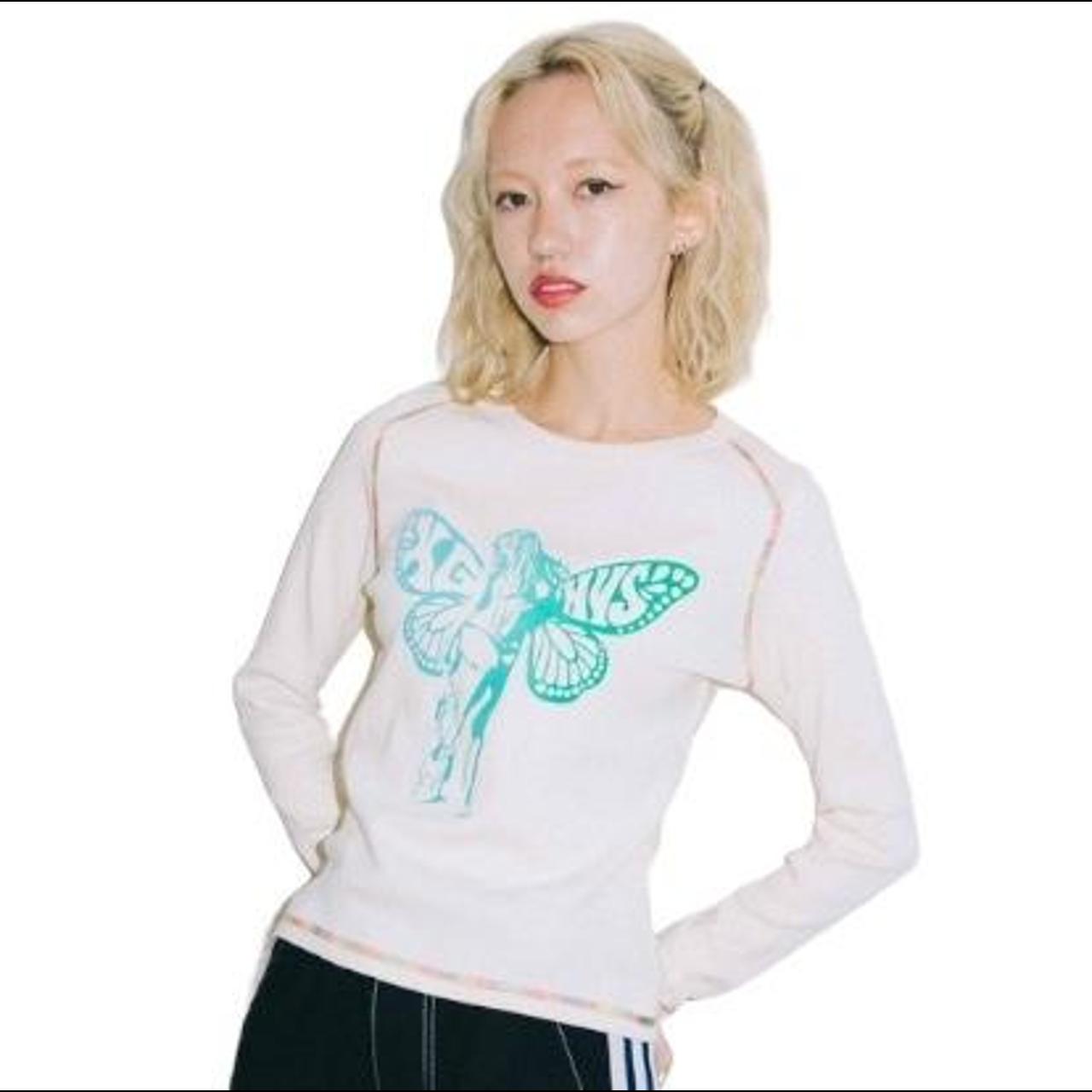 X-GIRL HYSTERIC GLAMOUR BUTTERFLY S/S T - Tシャツ/カットソー(半袖