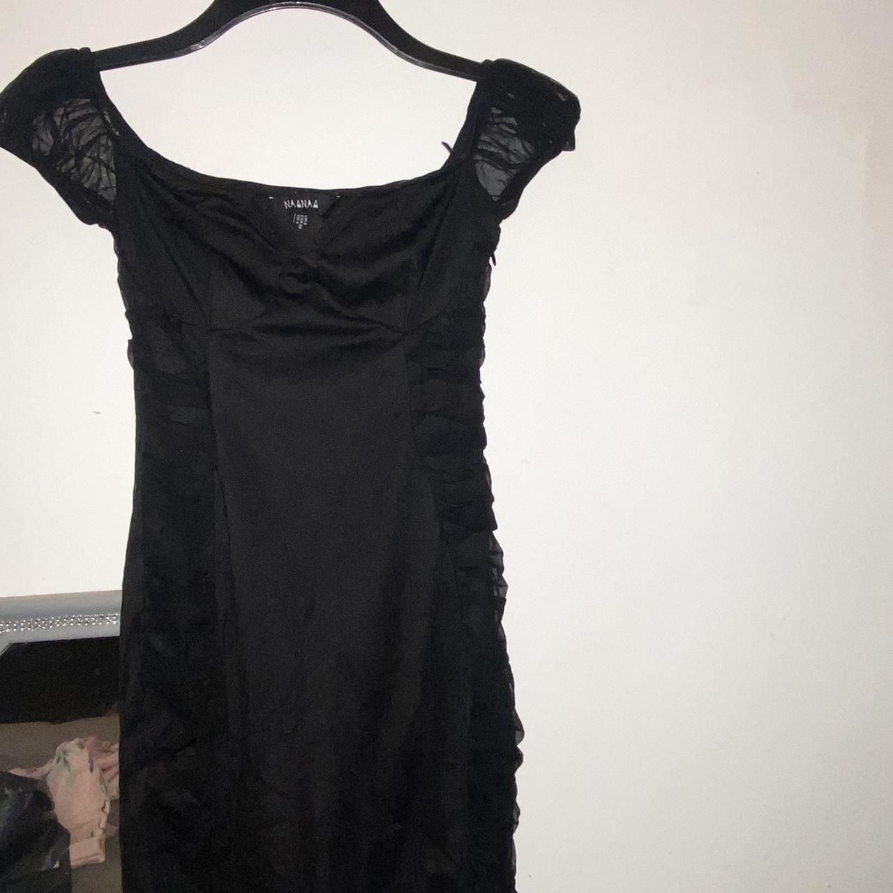 Black ruched dress Never worn #blackdress #ruched... - Depop