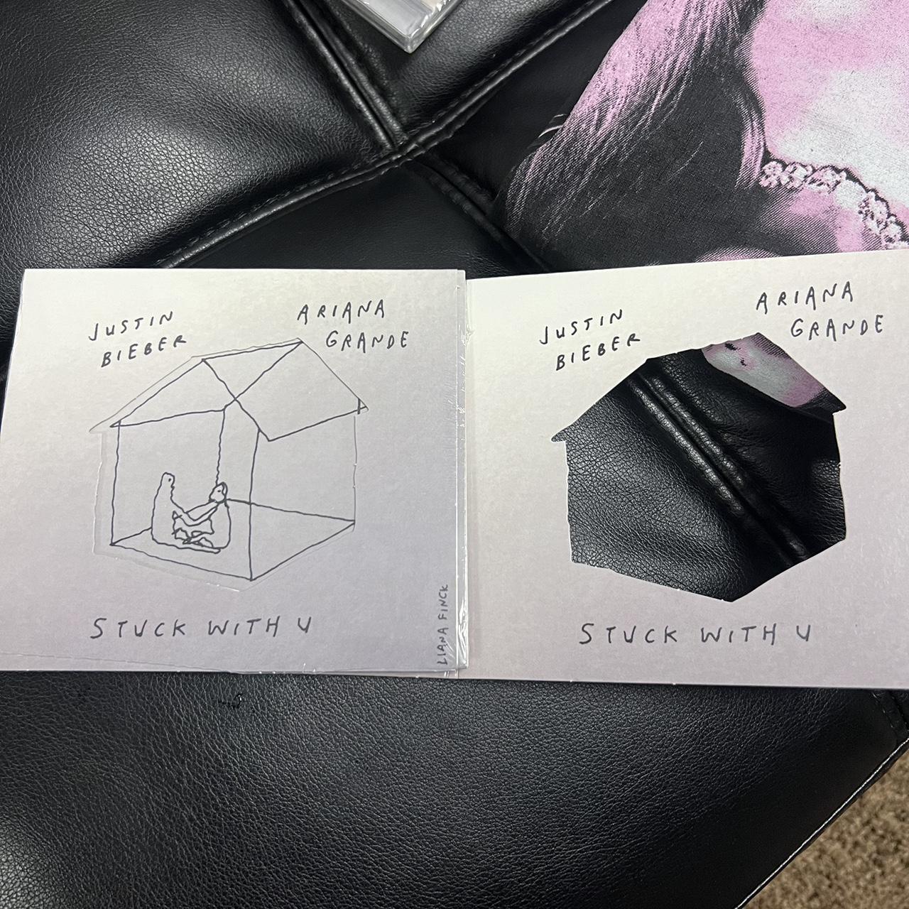 ariana grande and justin bieber signed stuck with | Depop