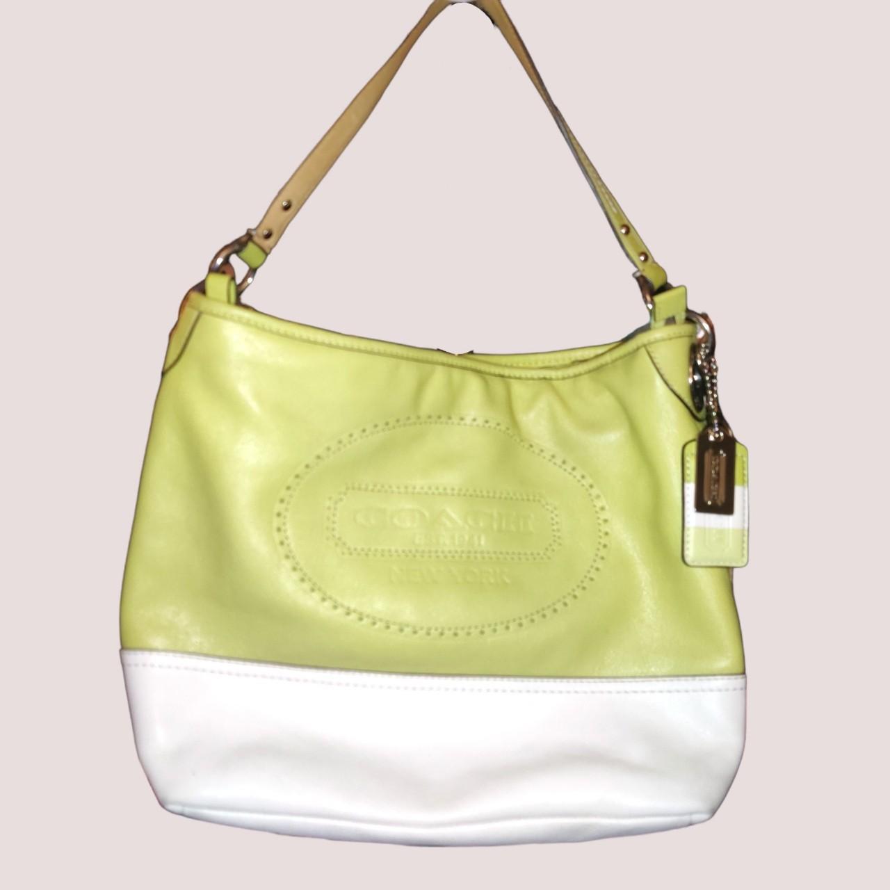 Green coach tote hot sale