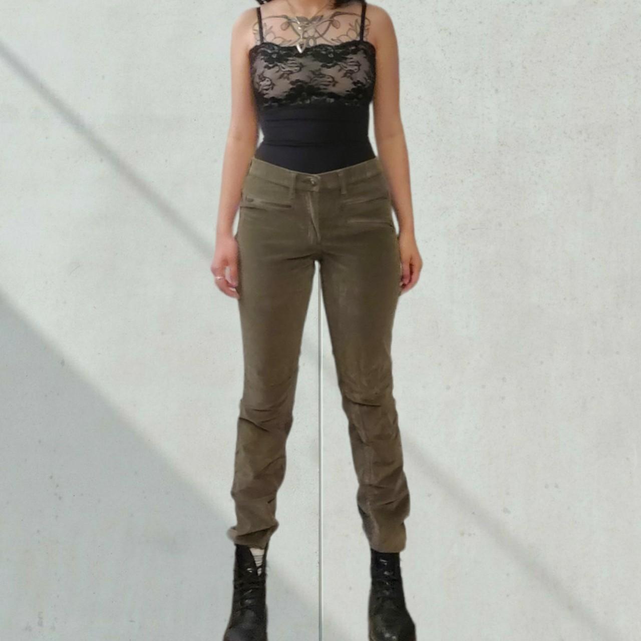 Green Corduroy Moto Pants! , Olive green pants. Has