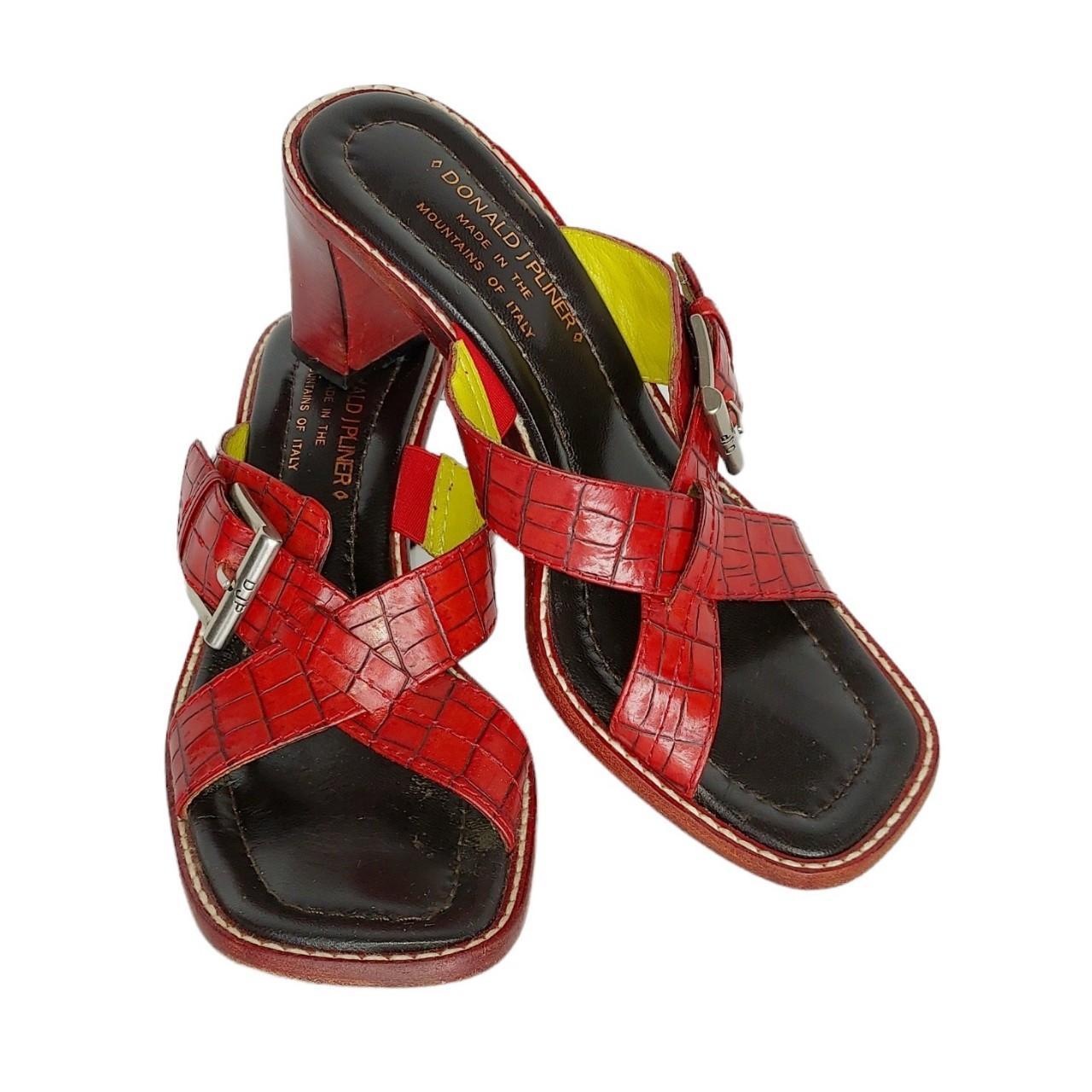 Donald pliner red on sale sandals