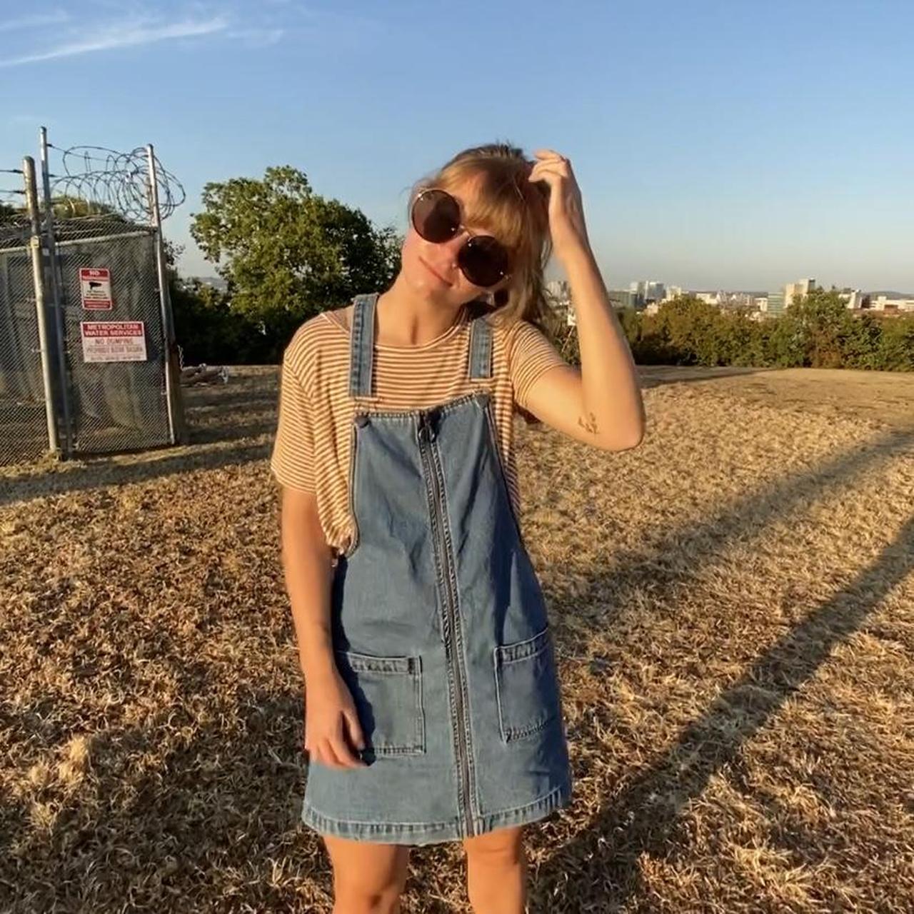 Target denim overall clearance dress