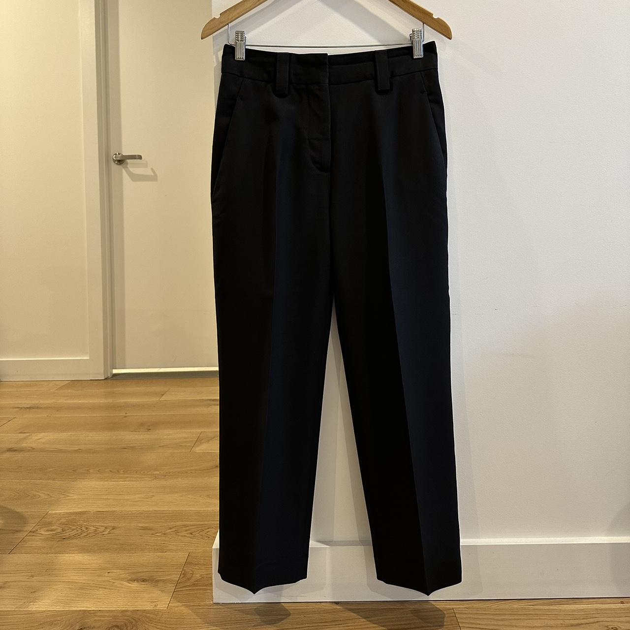 Acne Studios - Classic Wool Blend Tailored Trousers... - Depop