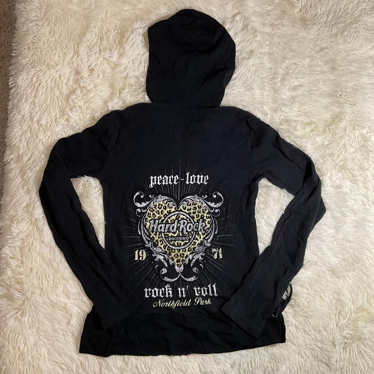 Hard Rock Cafe Women's Black Sweatshirt | Depop