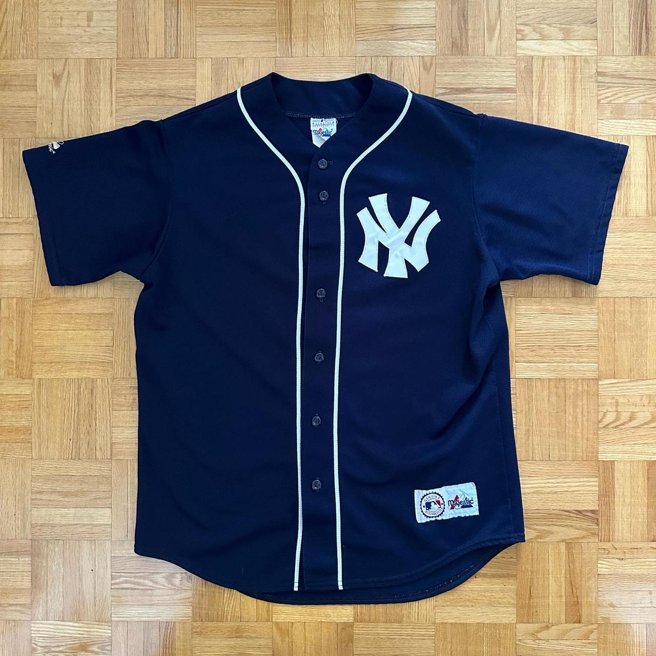 Supreme New York Yankees Baseball Jersey Red Majestic Mens