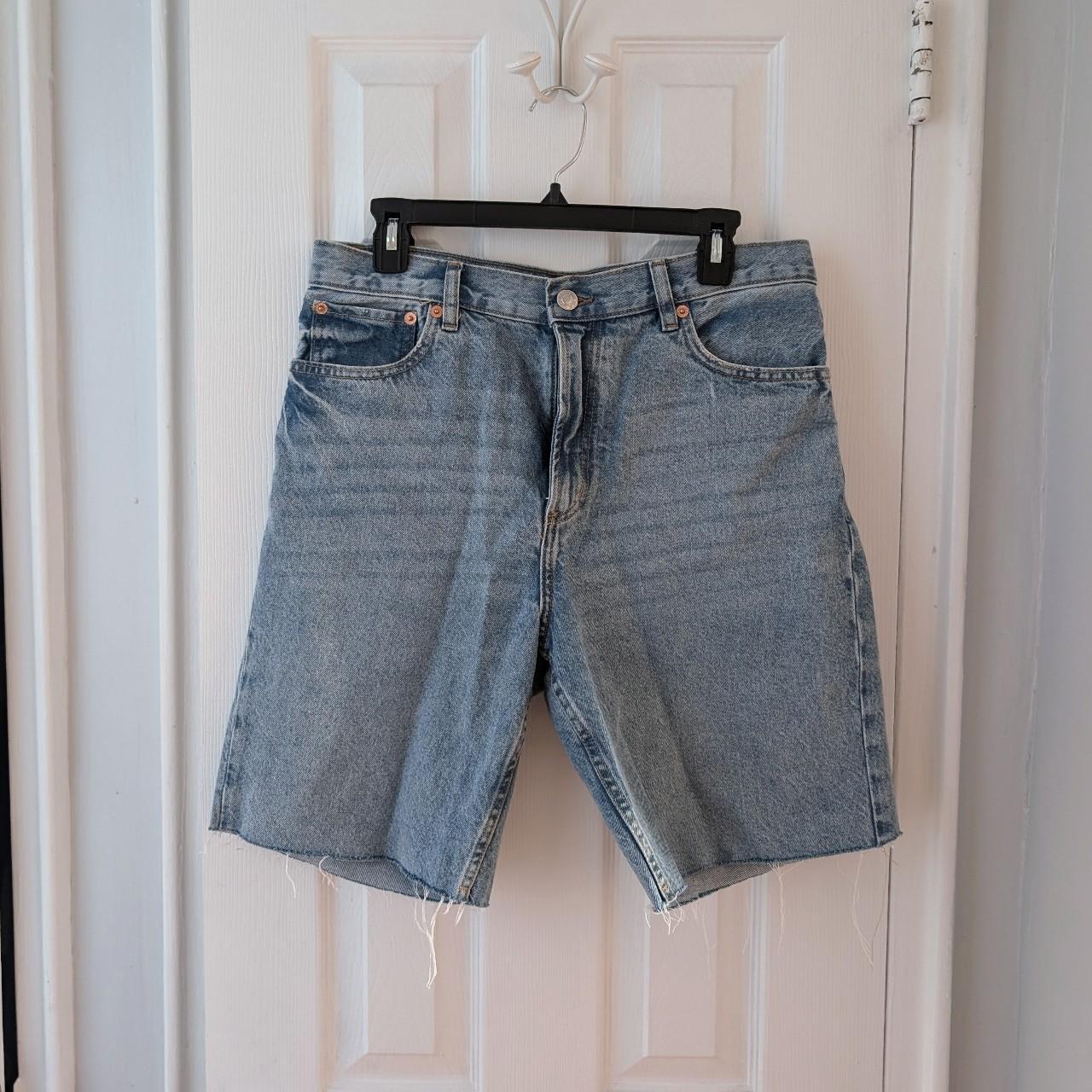 Mango Women's Shorts Blue – Boyfriend cutoff bermuda shorts - Main Image