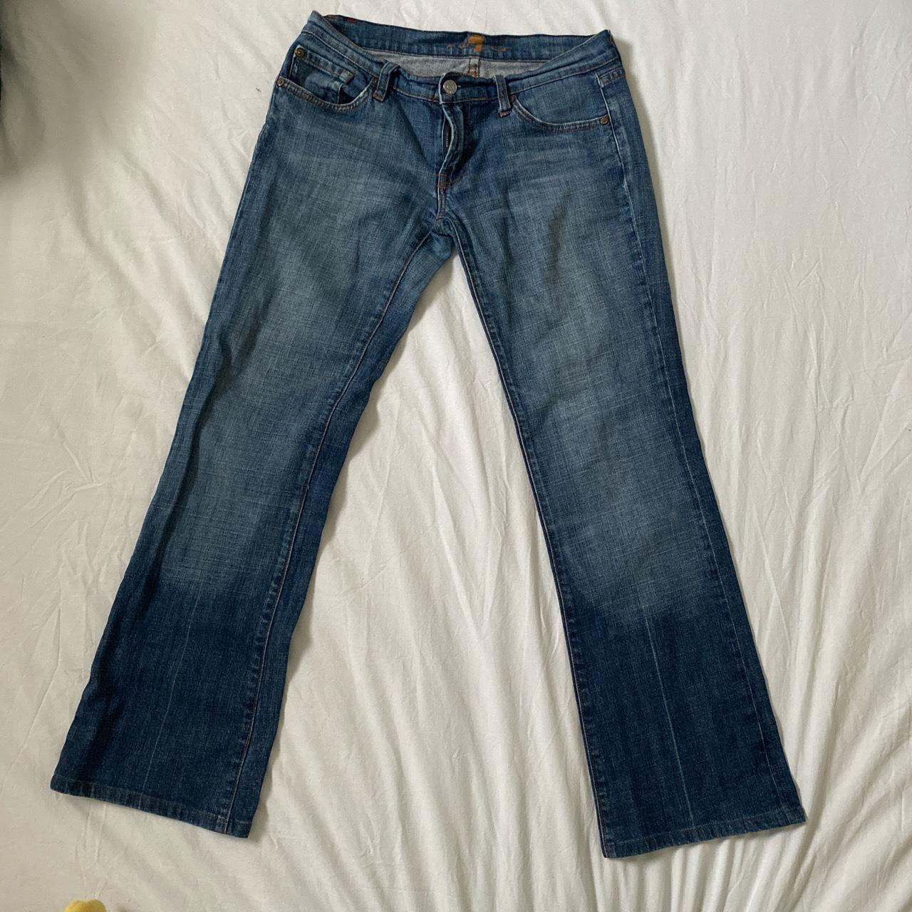 7 for all mankind vintage denim jeans well worn... - Depop