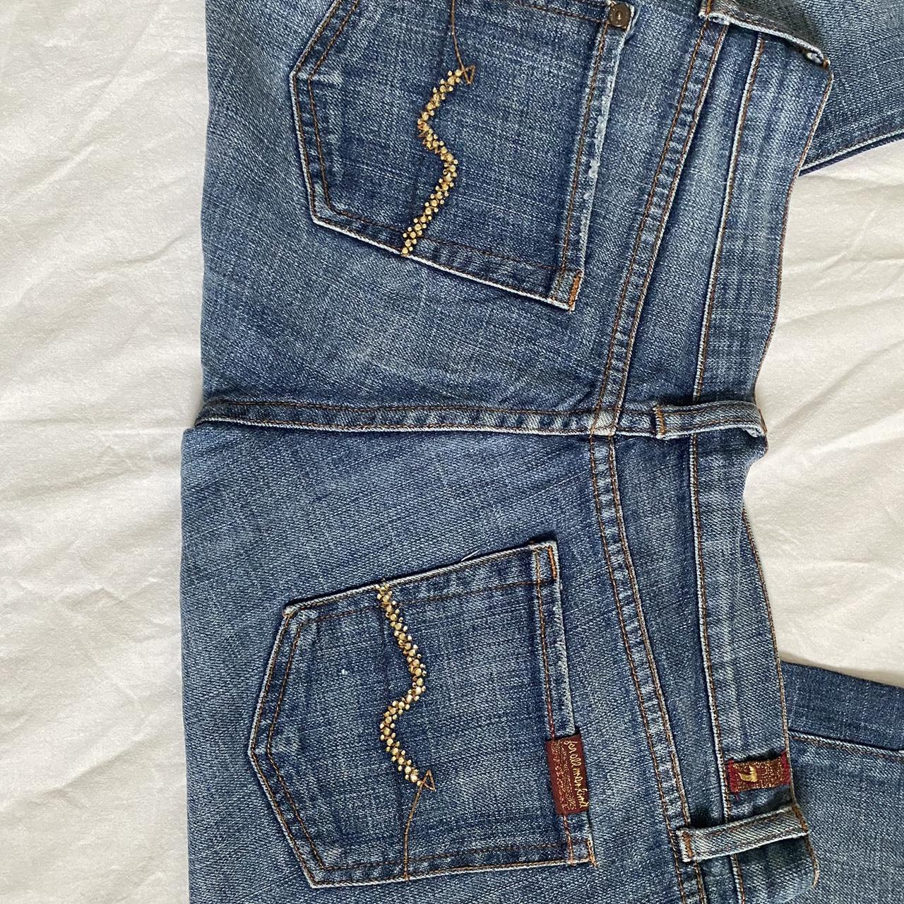 7 for all mankind vintage denim jeans well worn... - Depop