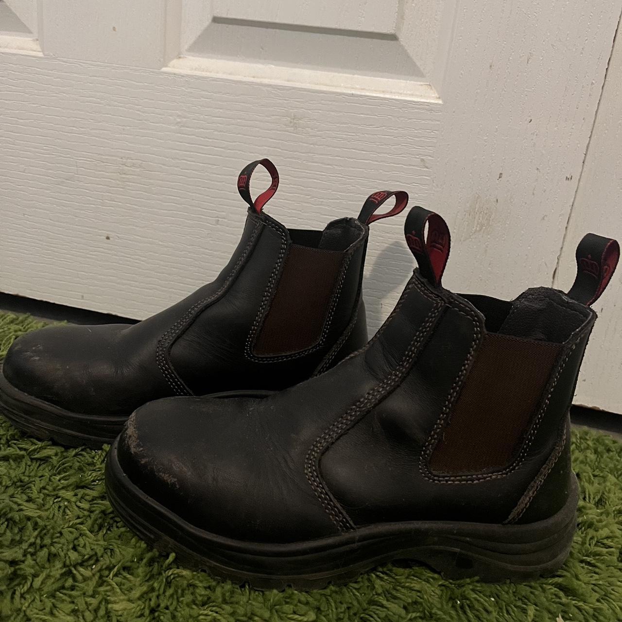King Gee men’s work boots, minimal scuffs worn for... Depop