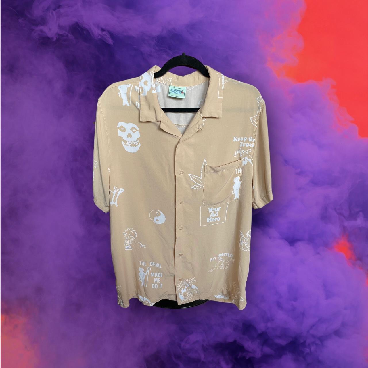 misfits button up shirt