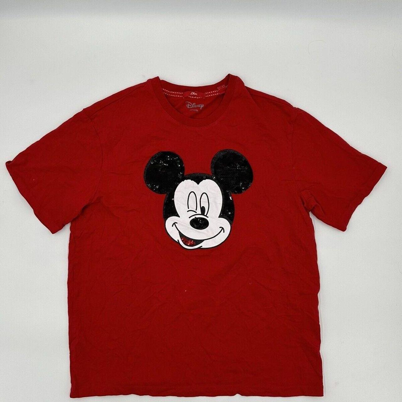 Disney Women's Red T-shirt | Depop