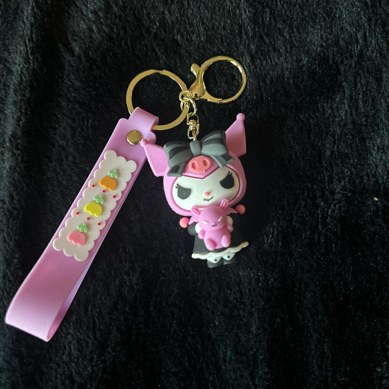 Kuromi Keychain Never used Soo cute - Depop