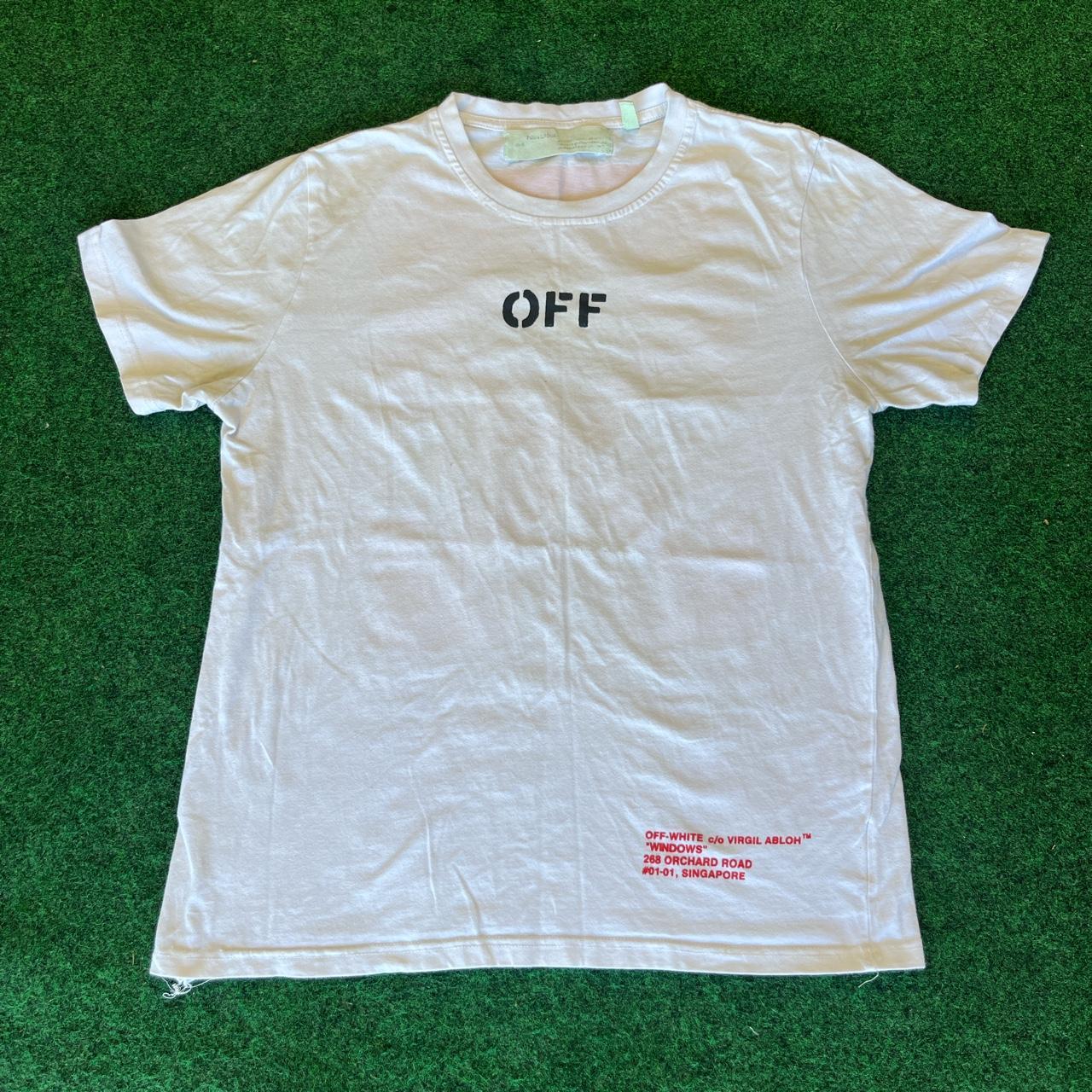 Off white windows on sale tee