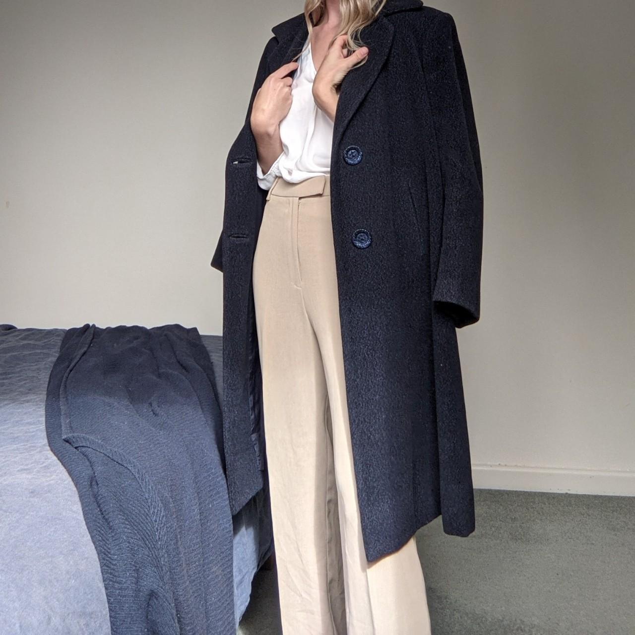 Dream vintage navy coat ️ oh my favourite piece but... - Depop