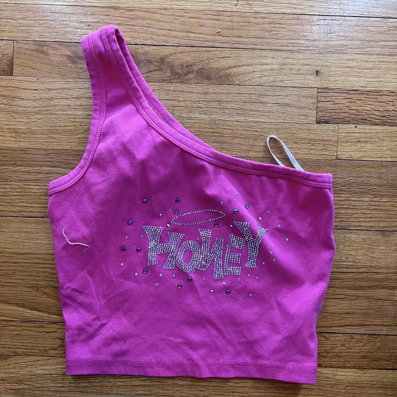 shein-women-s-pink-and-silver-crop-top-depop