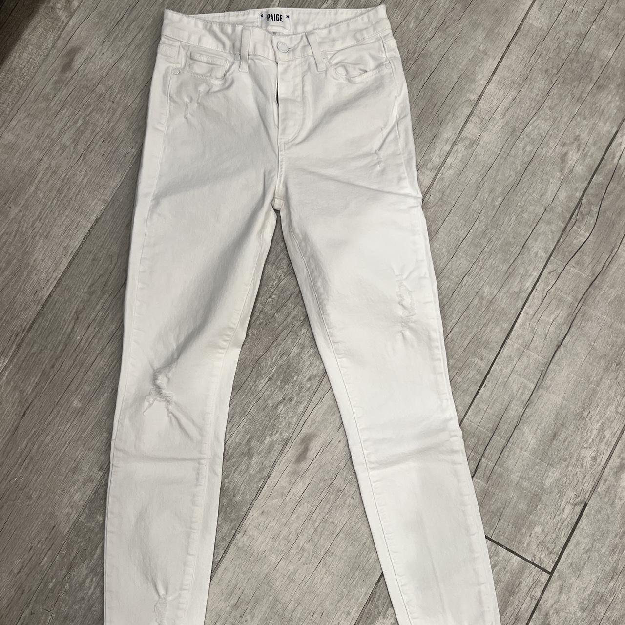 Paige White Jeans - Hoxton Ankle size 27 #paigejeans - Depop