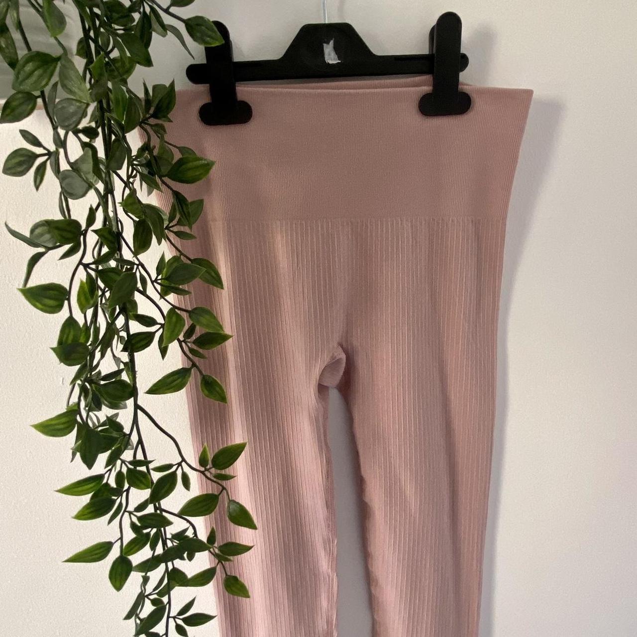 Primark ribbed pink gym leggings Size XS 4 Never Depop