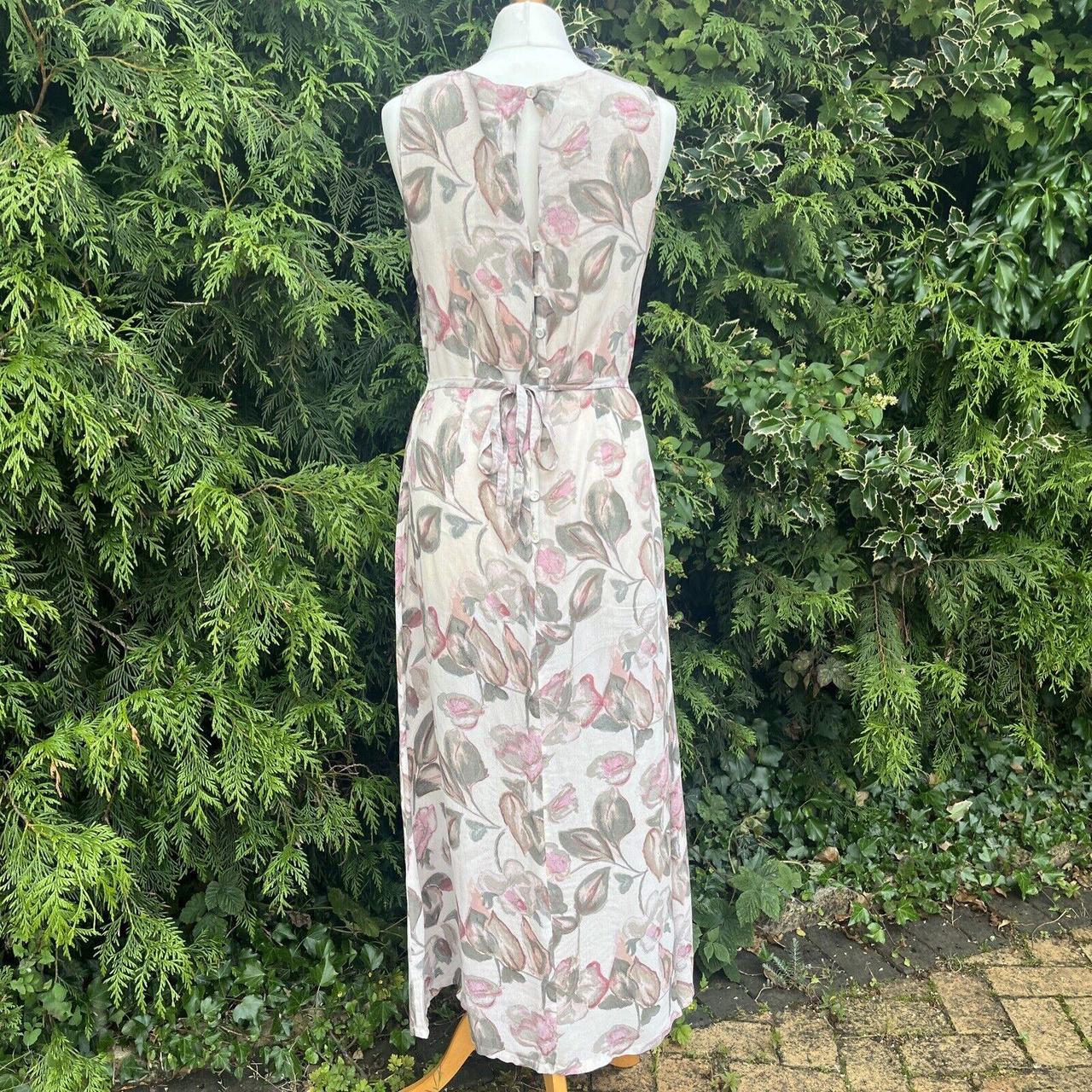 Vintage 90s Monsoon Dress Summer Sun Maxi Floral... - Depop