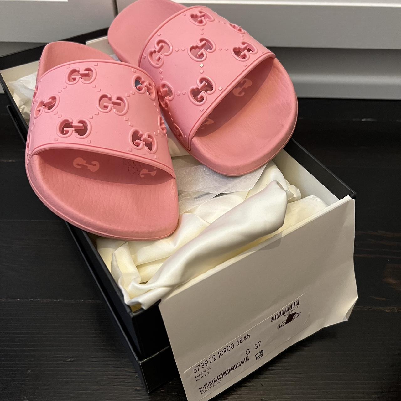 Gucci rose discount slides