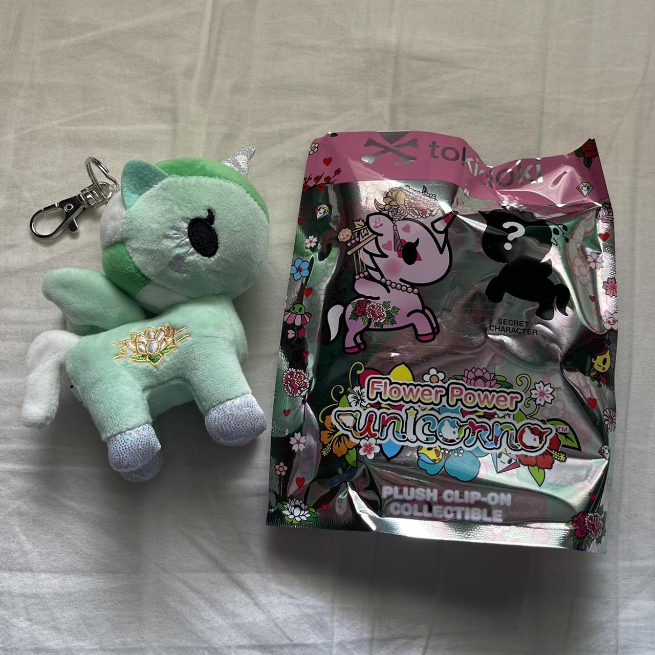 Flower unicorno tokidoki plush keychain