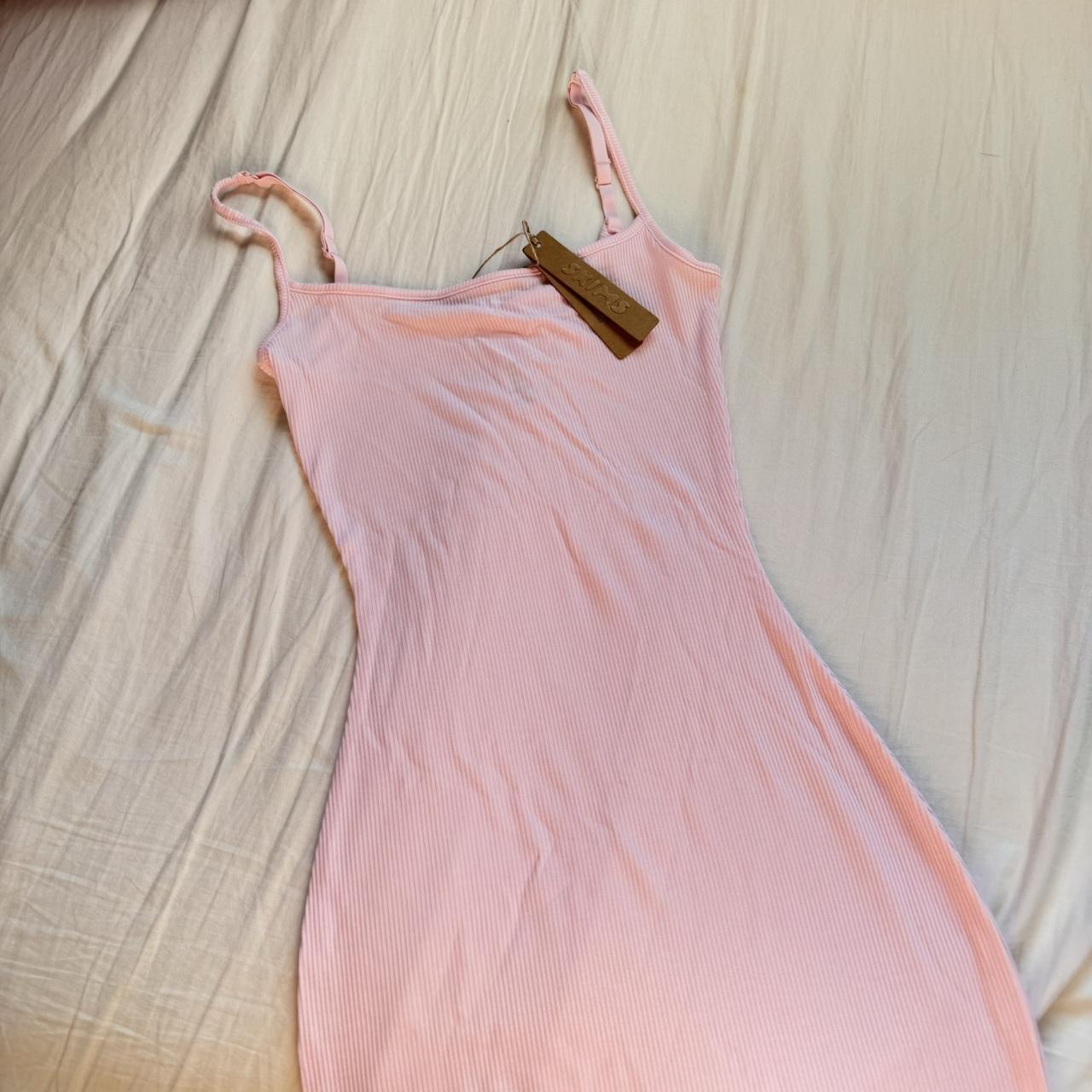 Skims Dress •BNWT •SKIMS SOFT LOUNGE LONG SLIP... - Depop