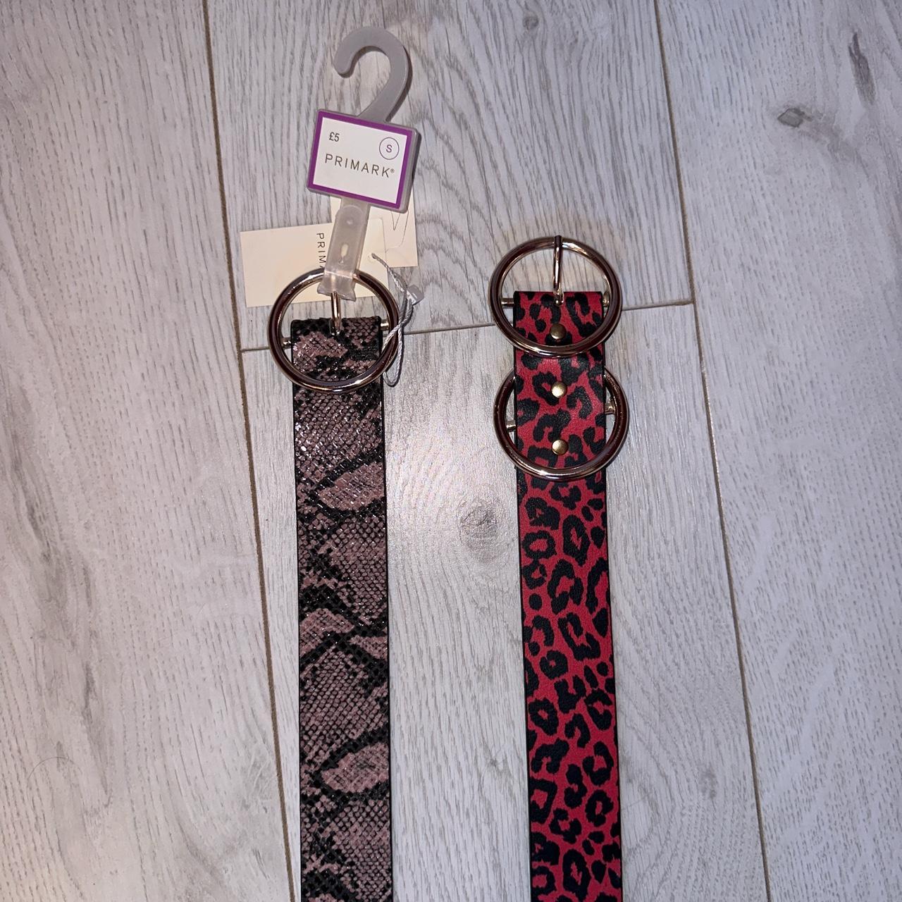 Primark Women's Red and Pink Belt Depop