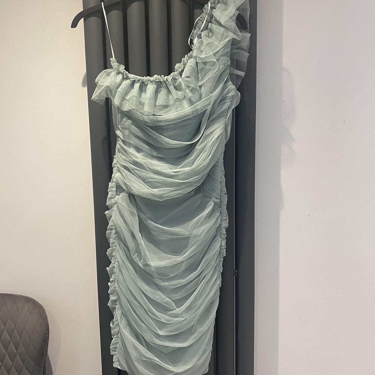 Lipsy mint ruched midi dress. Worn once, perfect... Depop