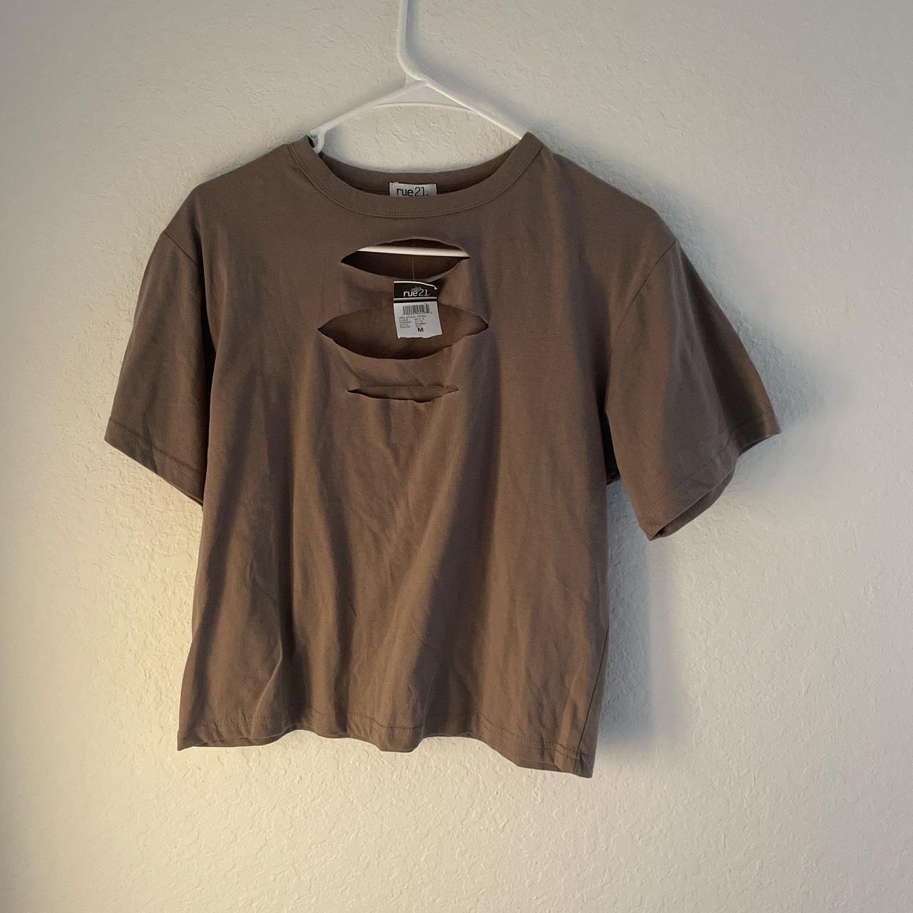 Rue 21 grey shirt - Depop