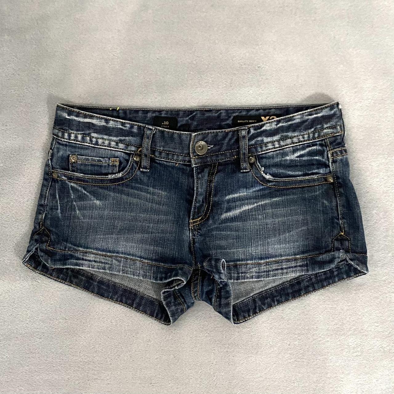Quality denim X2 shorts size 4. #jeanshorts #y2k... - Depop