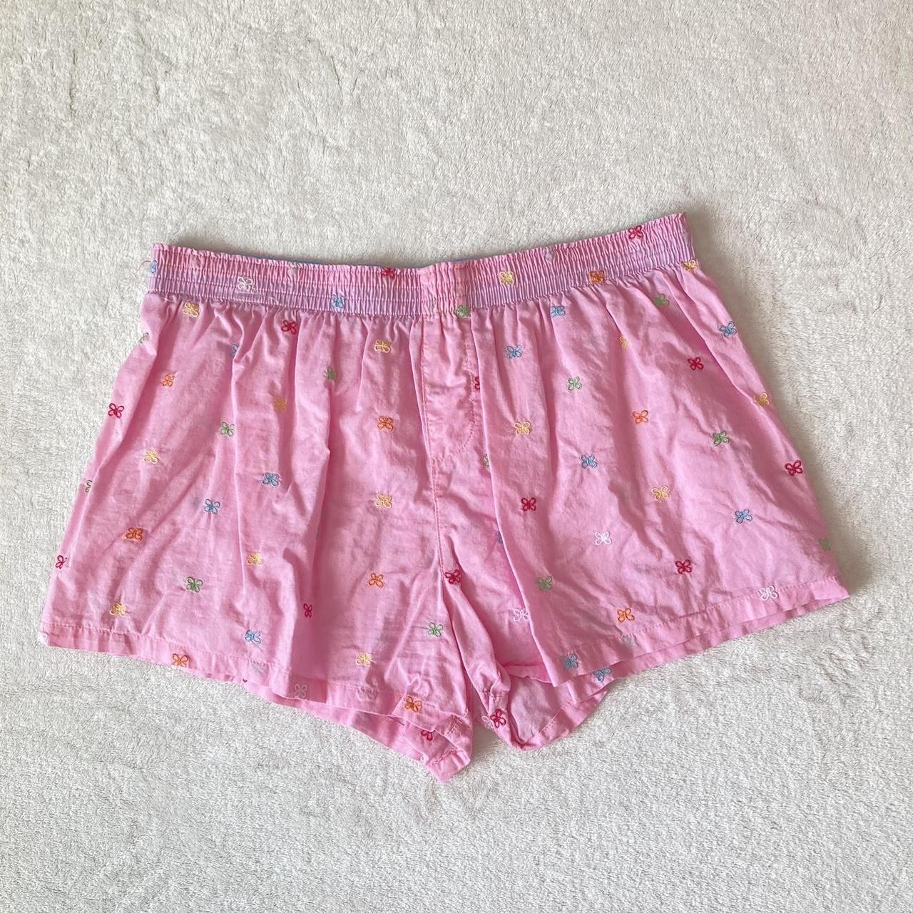 Purple and multicolor No Boundaries sleep shorts Depop