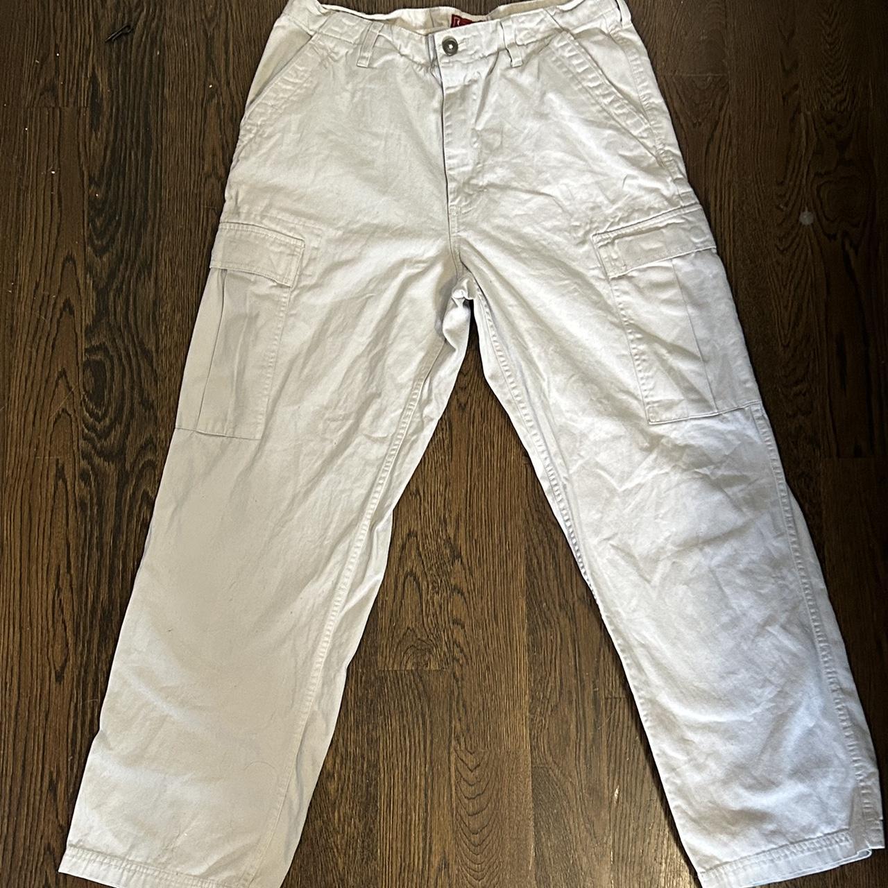 Chaps Men's White Trousers | Depop