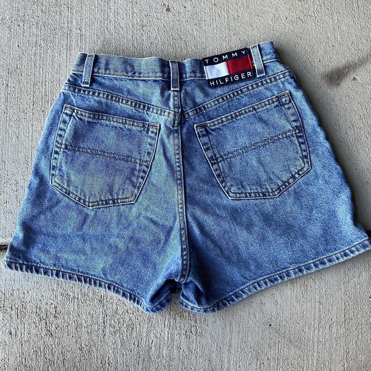 Tommy Hilfiger Women's Navy Shorts Depop