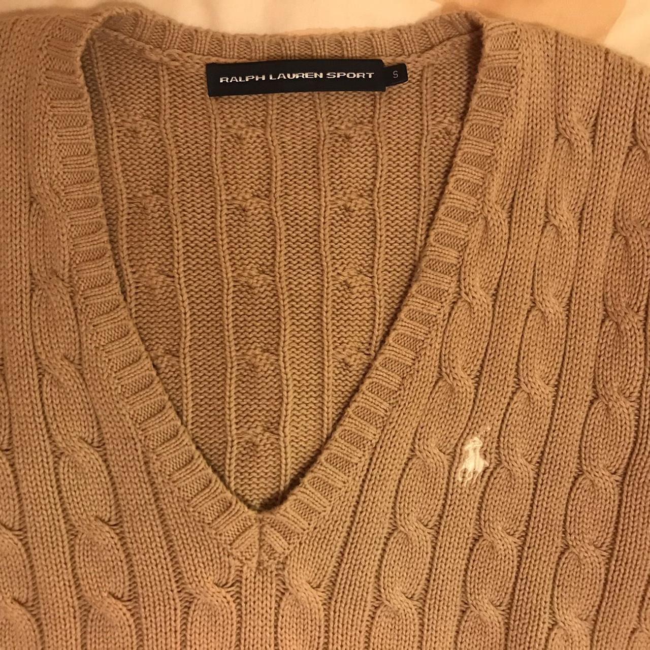 Vintage Ralph Lauren cable-knit vest - Depop