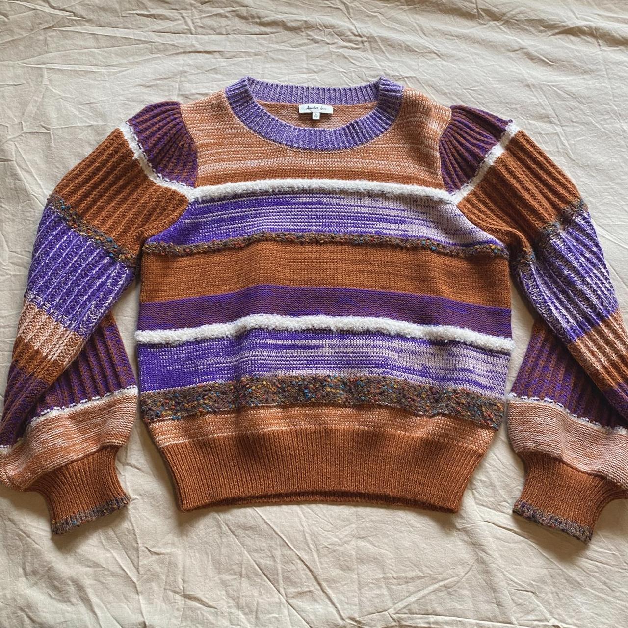 another love funky colorful sweater super soft!!... - Depop