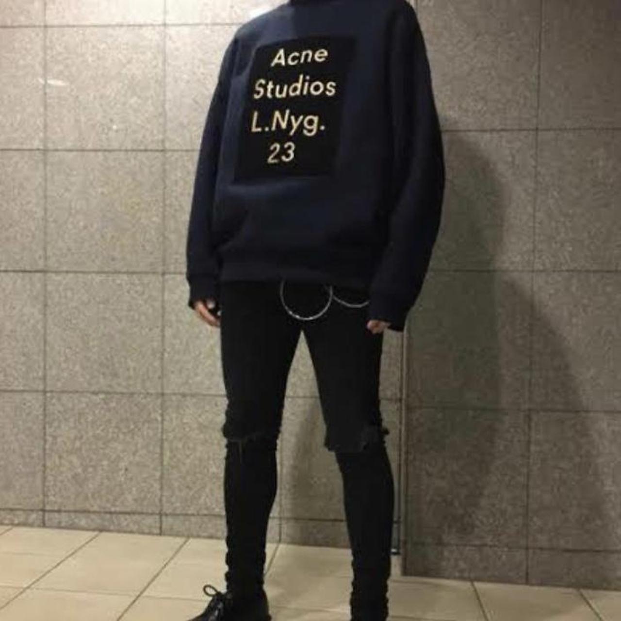 Acne studios beta flock sweatshirt hotsell