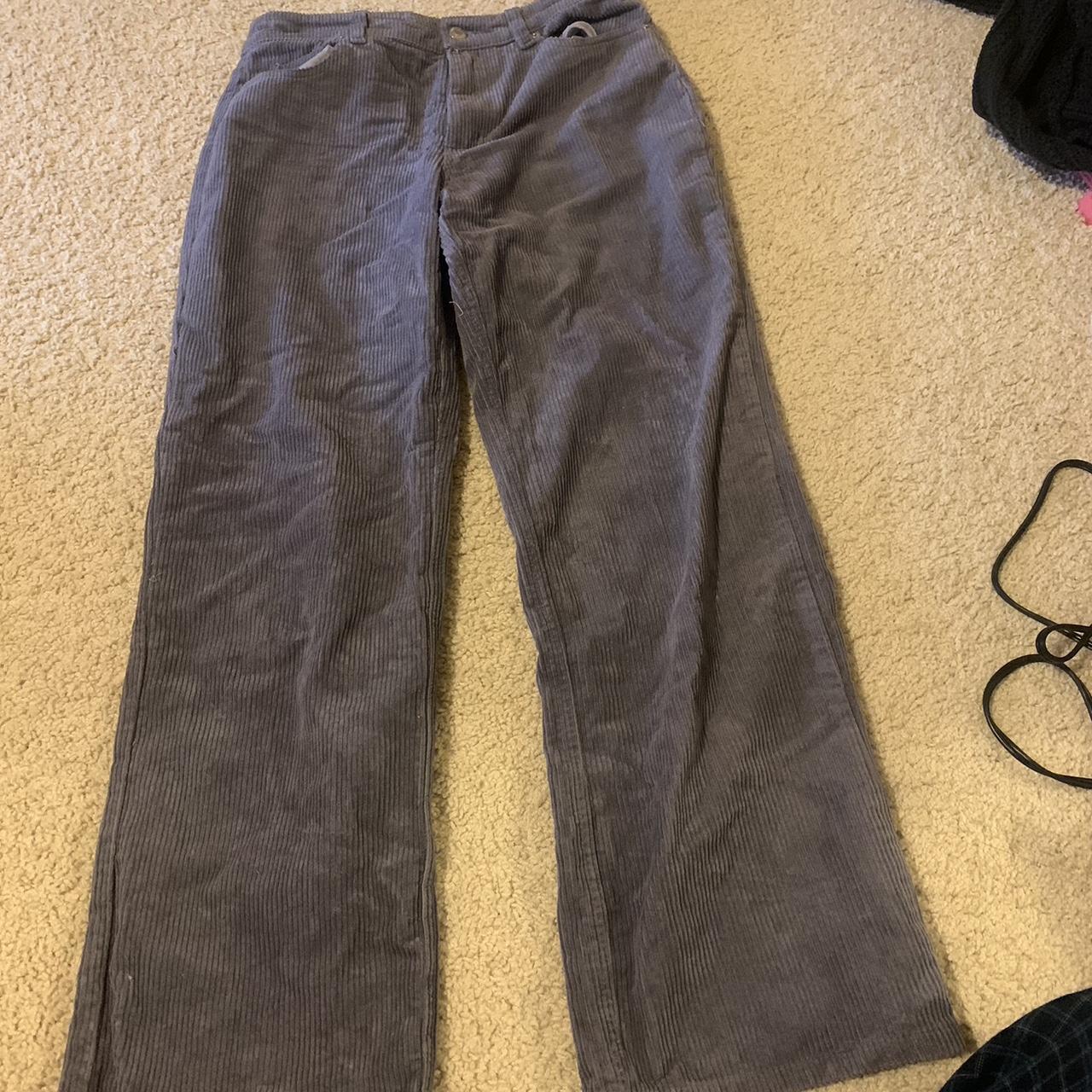 forever 21 purple cordory pants in size medium... - Depop