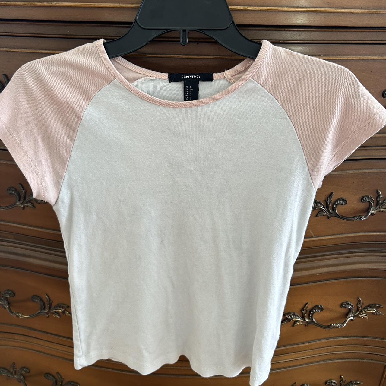 Forever 21 baseball baby tee Depop