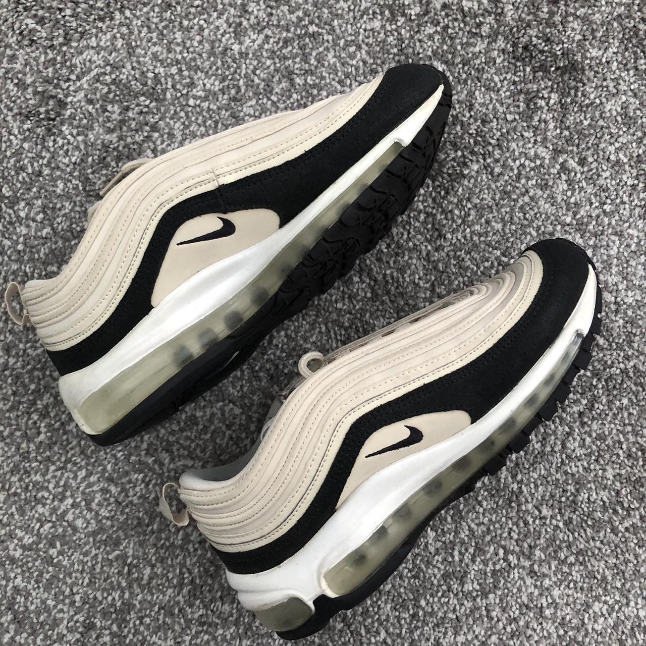 air max 97 cream and black