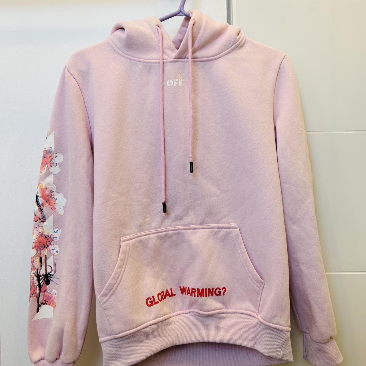 Off white blossom hoodie pink on sale