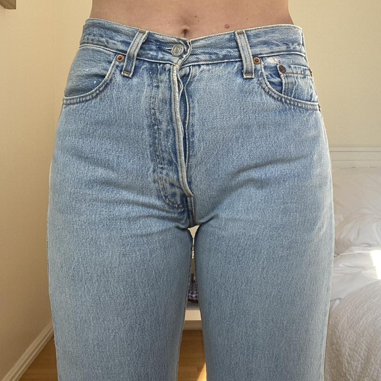 Rare 1996 Vintage Levis 501 W29 L28, light wash,... - Depop